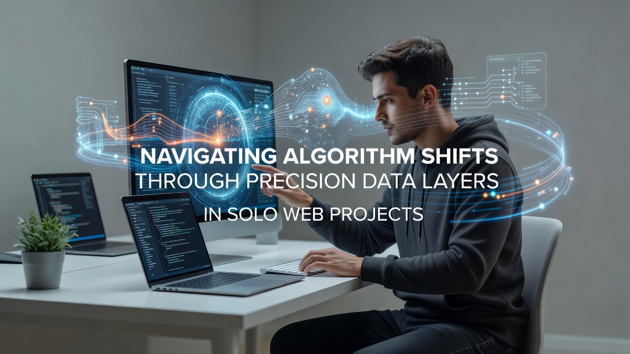 Data visualization showing precision layers tracking search algorithm changes over time